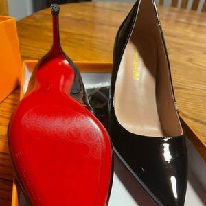 Black Patent Leather High Heels 👠